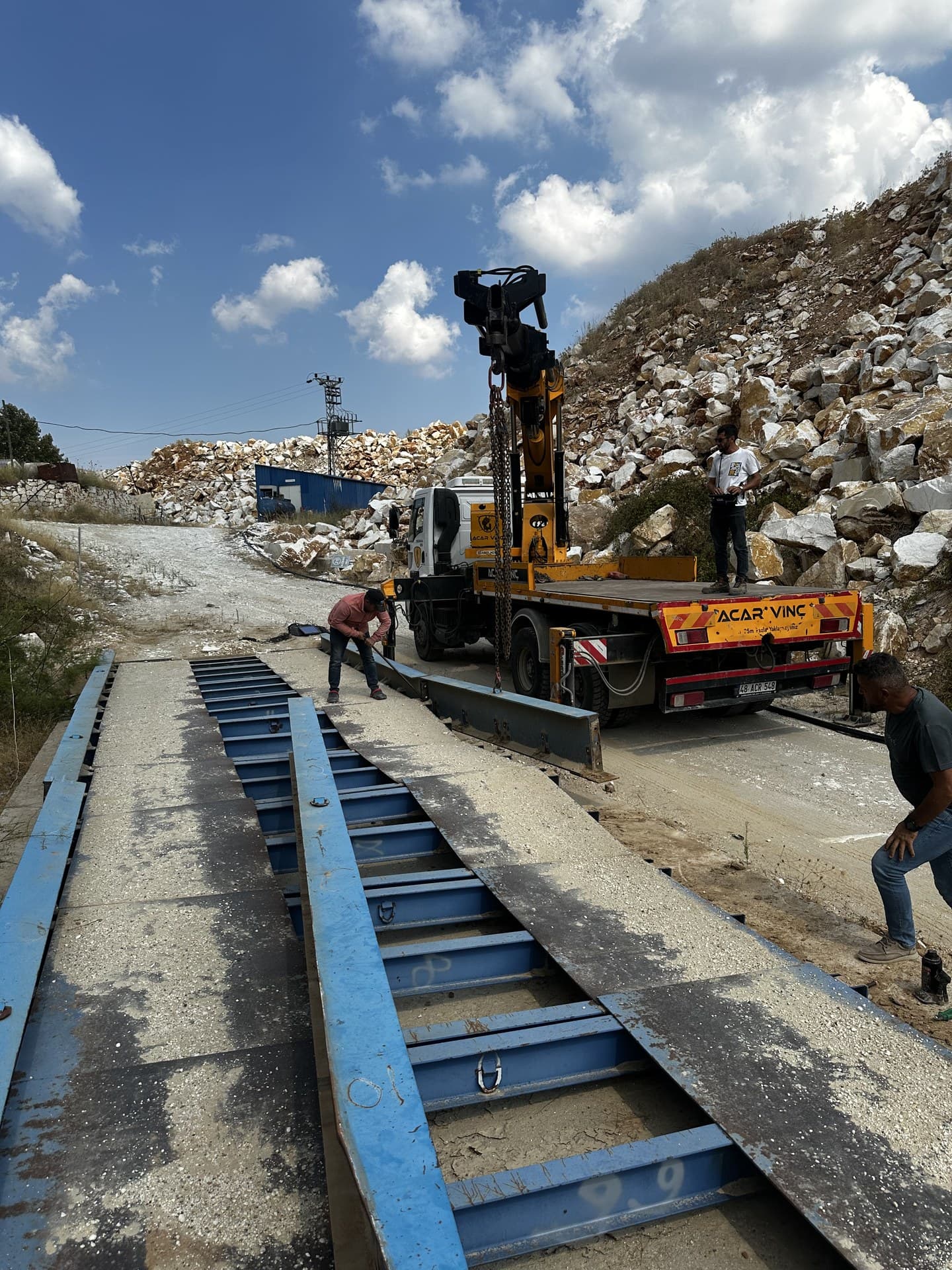 Aydın Başalan Mermer Ocağı Şantiyesi Taşıt Kantarı Demontaj Projesi Saha Fotoğrafı 4