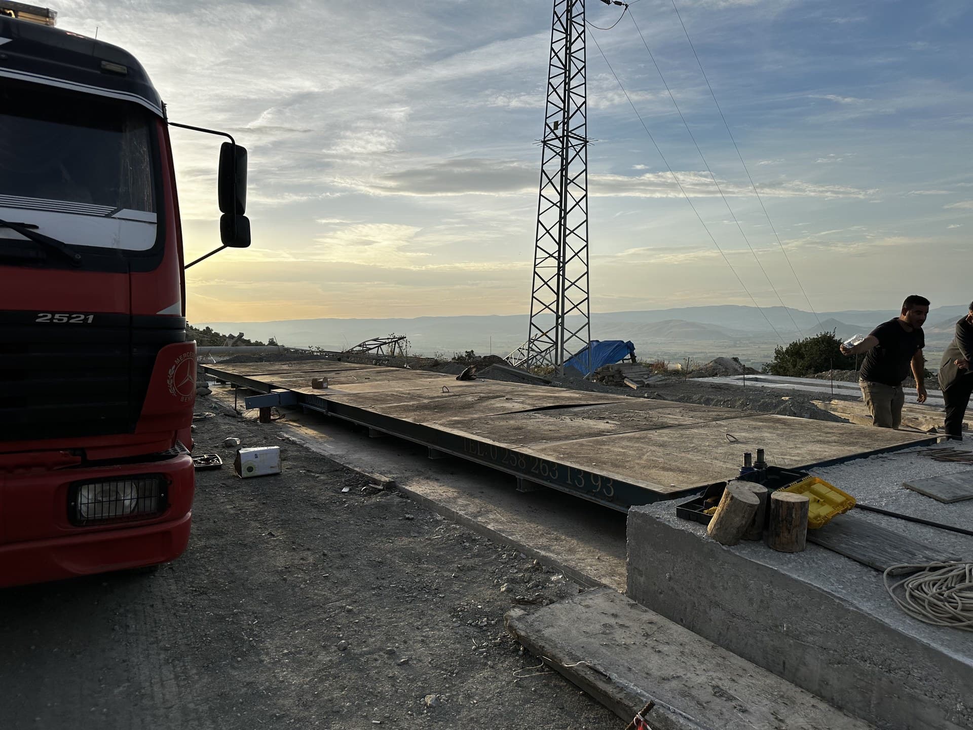 Tokat Bağlarbaşı Gölet Projesi Taşıt Kantarı Montaj, Mekanik/Elektronik Bakım ve Kalibrasyon Saha Fotoğrafı 8