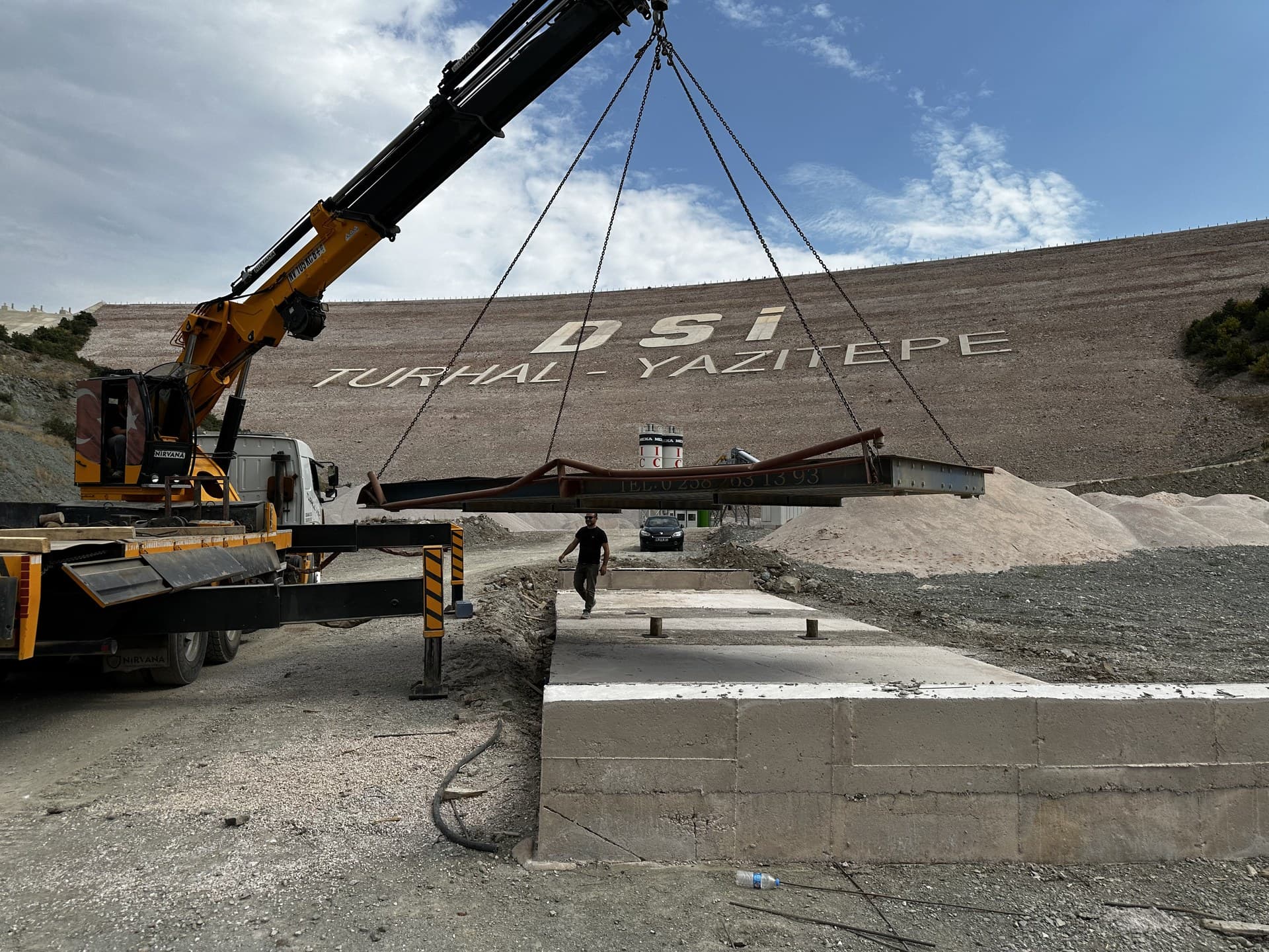 Tokat Yazıtepe Barajı Kamyon Kantarı Demontaj, Relokasyon ve Yeniden Kurulum Projesi Saha Fotoğrafı 6
