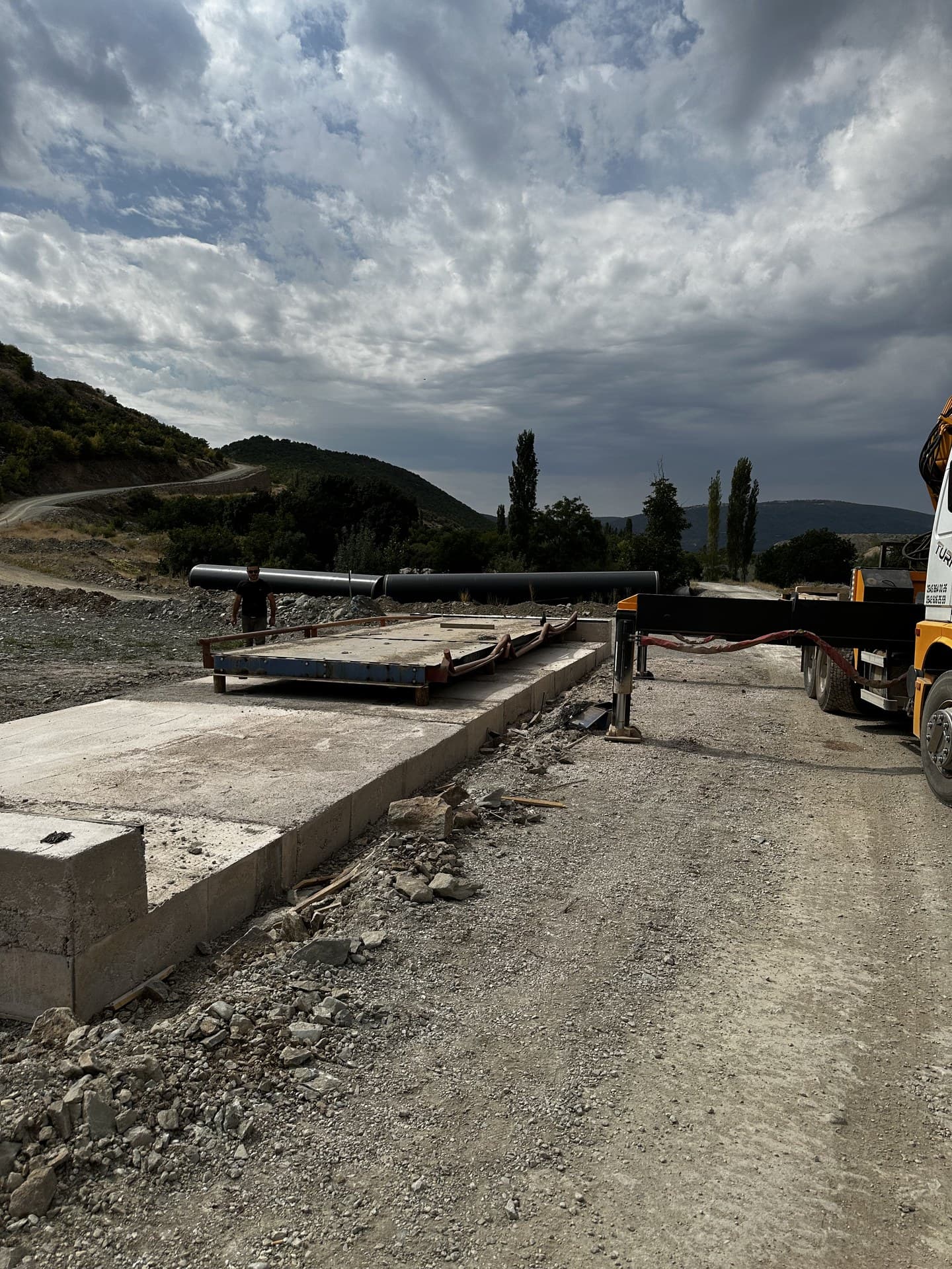 Tokat Yazıtepe Barajı Kamyon Kantarı Demontaj, Relokasyon ve Yeniden Kurulum Projesi Saha Fotoğrafı 7